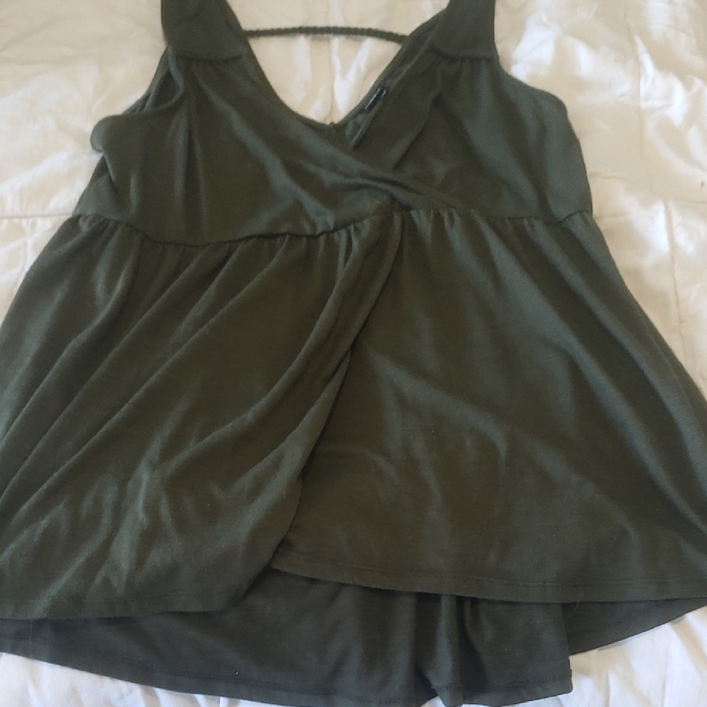 Torrid Olive Green Women's Blouse